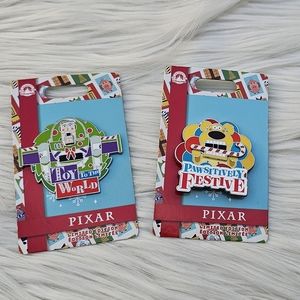 Disney Pixar Holiday Nutcracker Buzz Toy to the World & Dug Pawsitively Festive